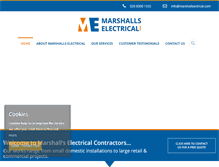 Tablet Screenshot of marshallselectrical.com